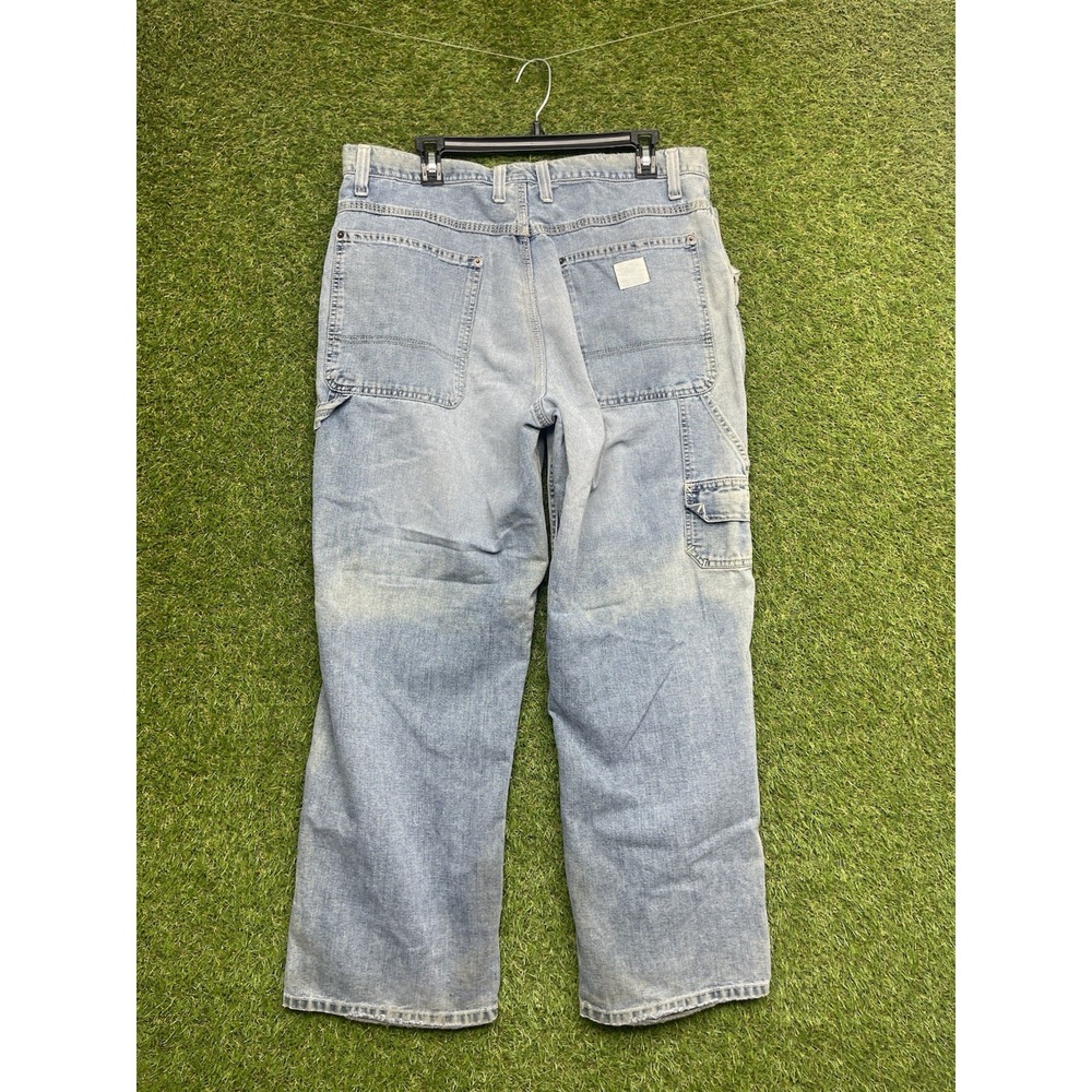American Eagle Jeans Mens 36x30 Light Wash Baggy Loose Fit Grunge Y2K Casual 90s